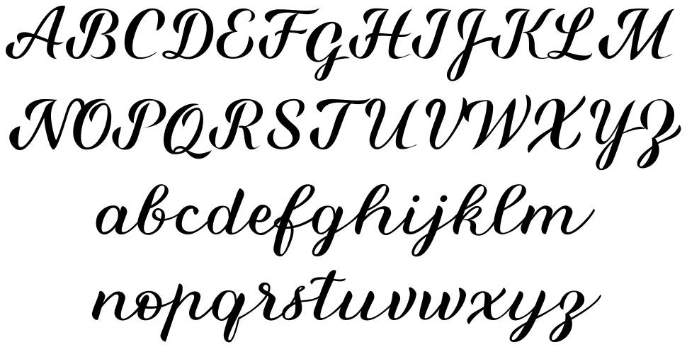 Miralight font Örnekler