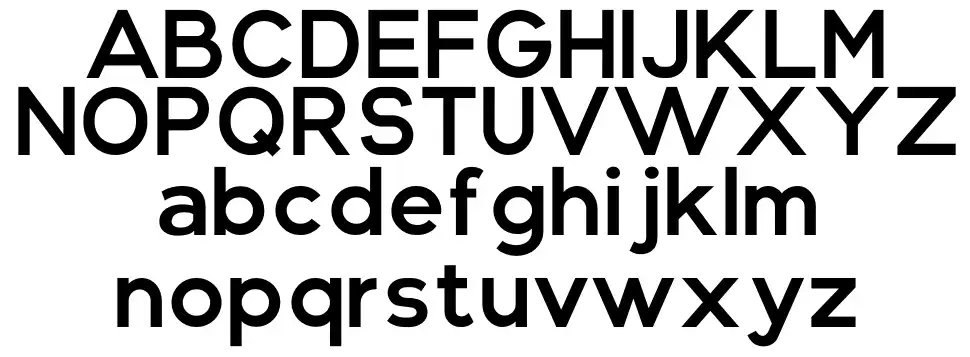 Mirava font specimens