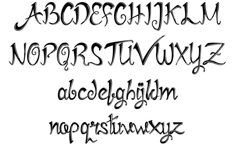 Mirinia font specimens