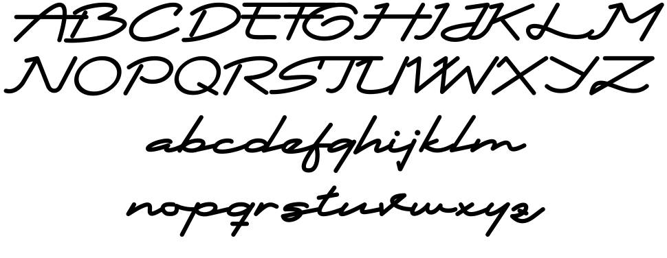 Misano font specimens