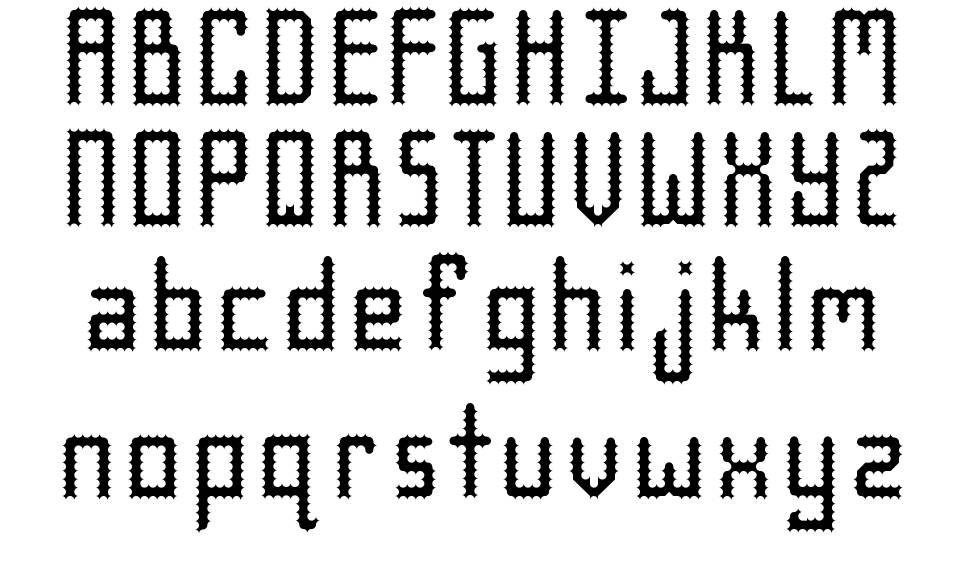 Mishu font specimens