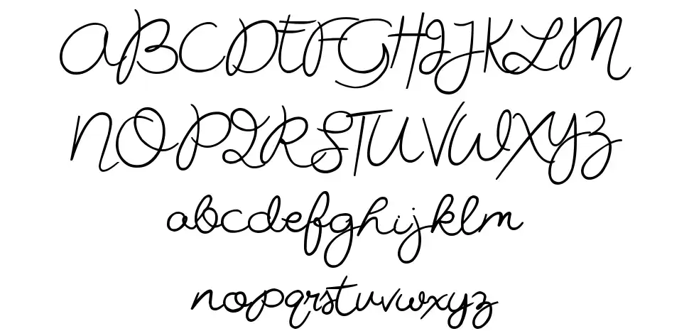 Miss Beautiful schriftart vorschau