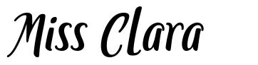 Miss Clara písmo