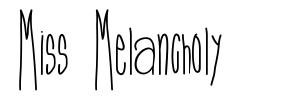 Miss Melancholy шрифт