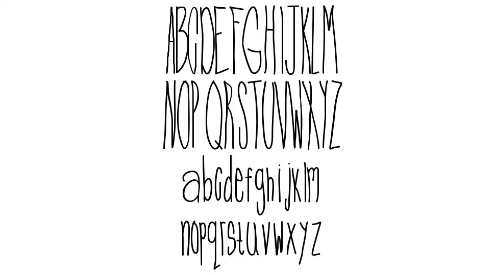Miss Melancholyfont specimens