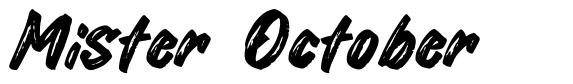 Mister October font