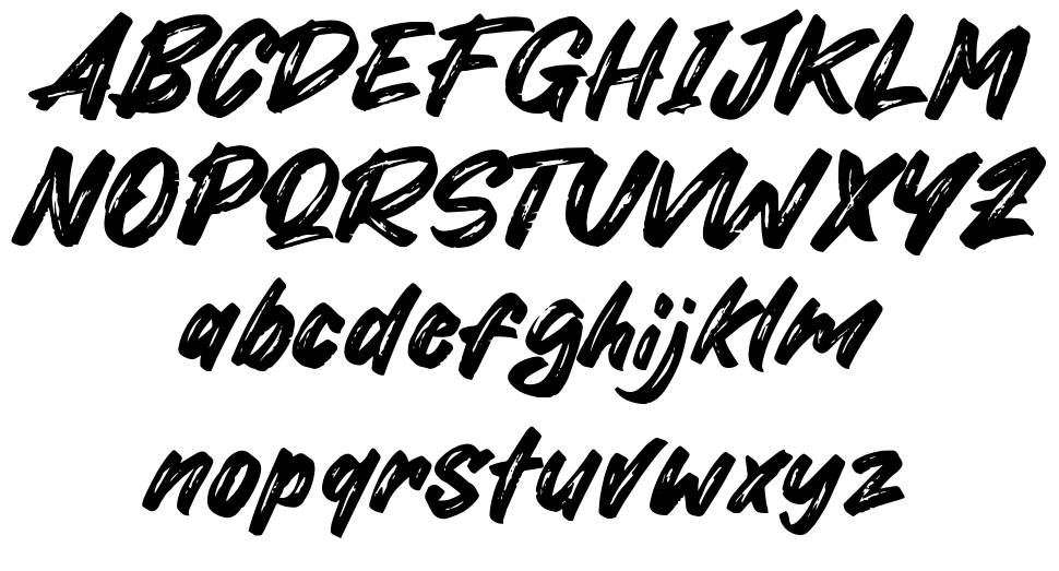 Mister October schriftart vorschau