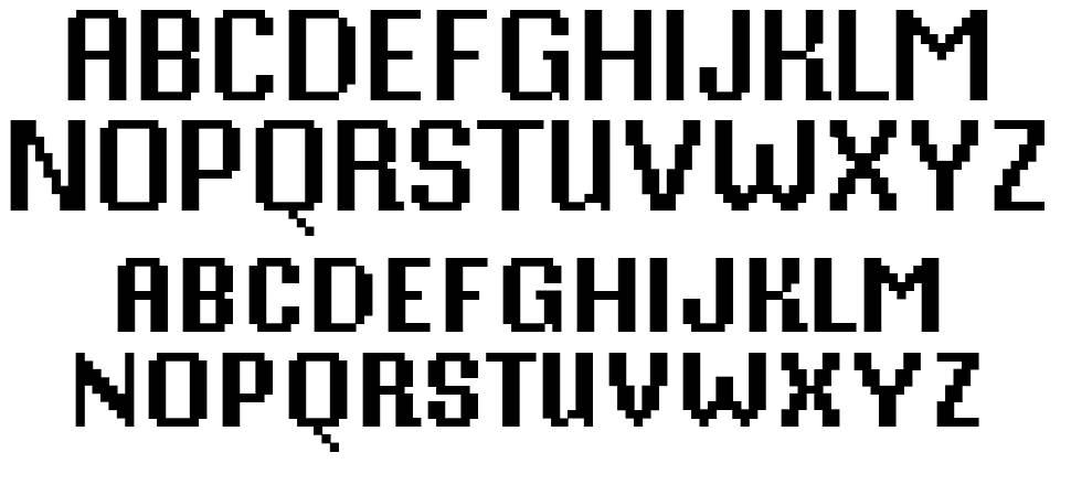 Mister Pixel 16 font specimens