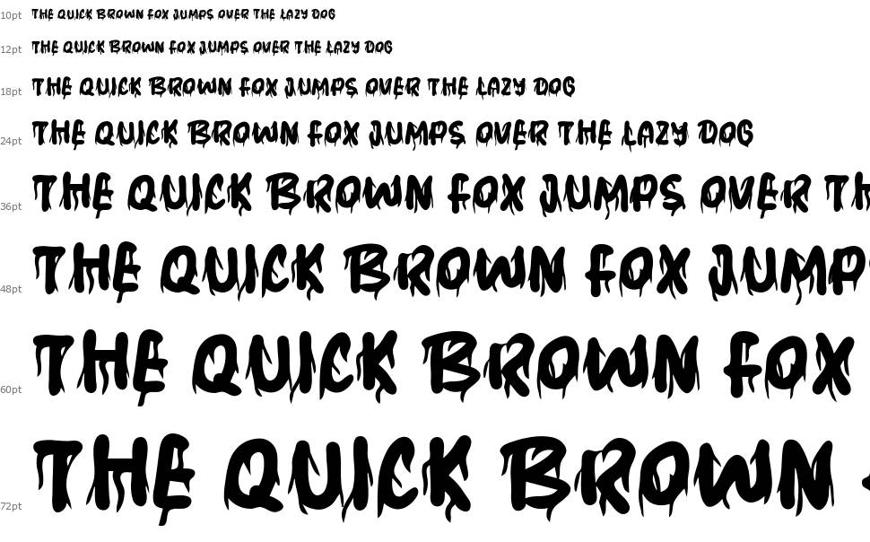 Mistery font Waterfall