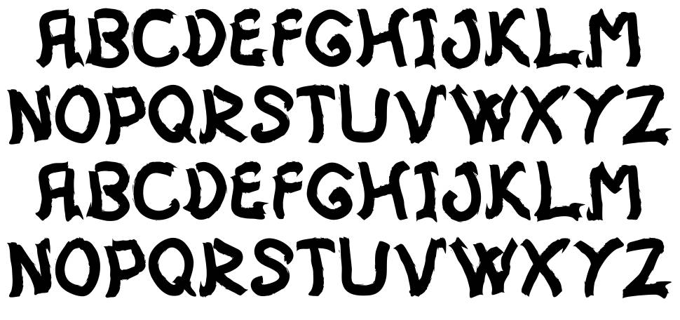 Mistica font specimens