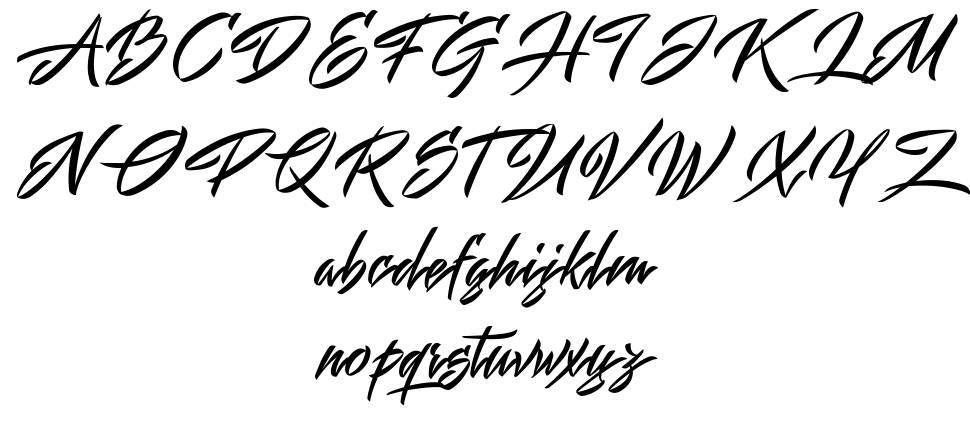 Mistuki font specimens