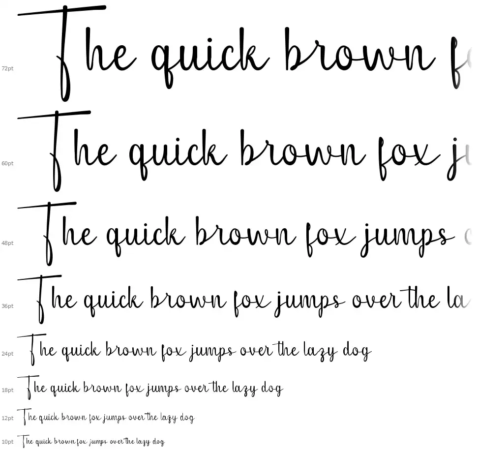 Mix Matchfont waterfall