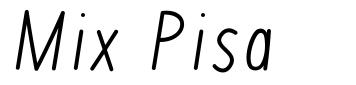Mix Pisa шрифт