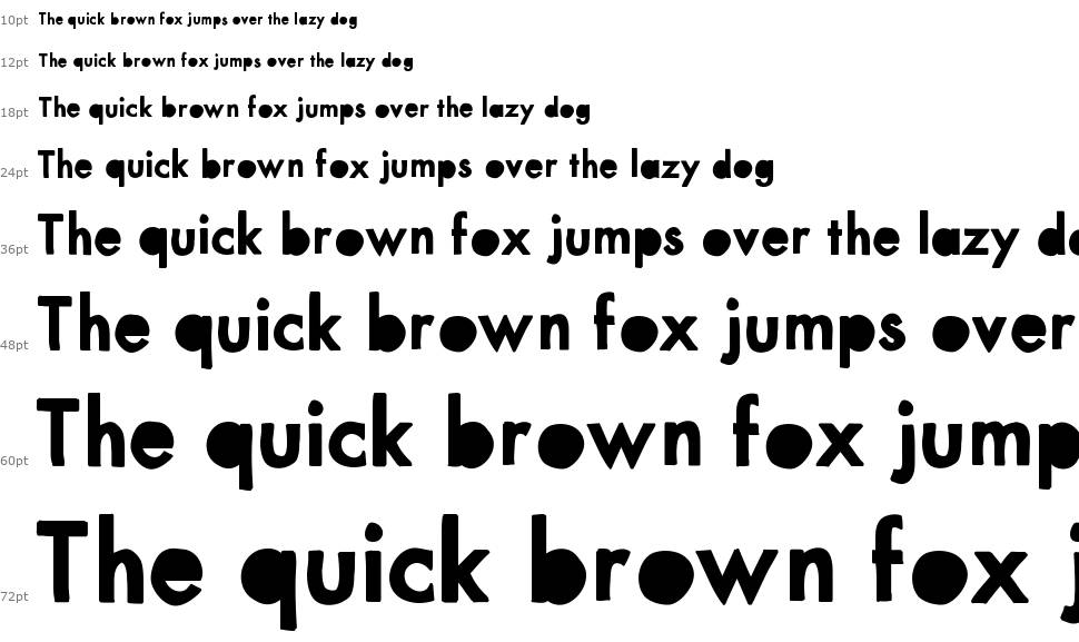 Mix Punch Out font Waterfall