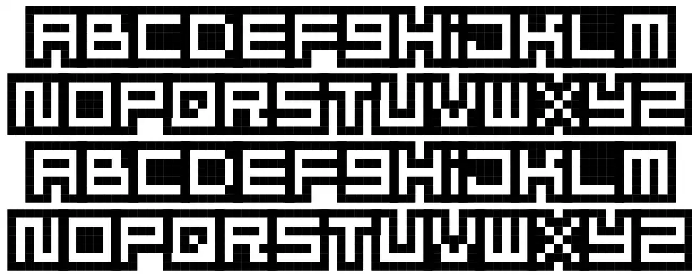 Mizu Font Alphabet フォント