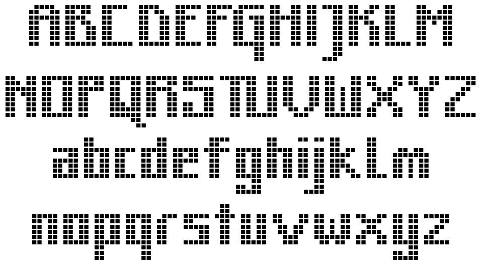 MK Zodnig Square フォント 標本