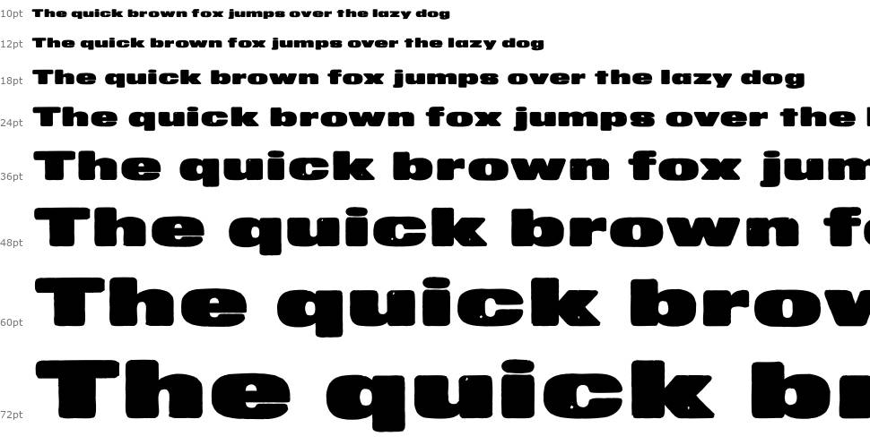 MKaputt Expanded font Waterfall