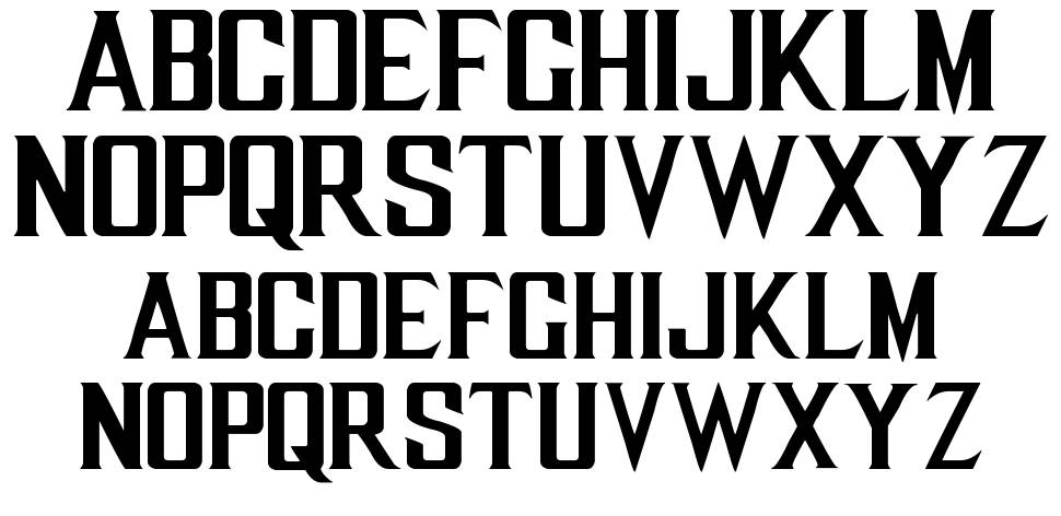 MKX Title font specimens