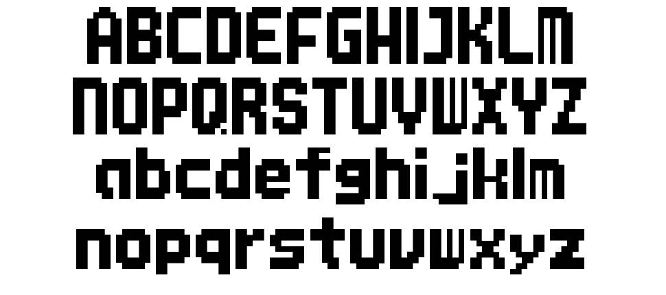 MMBNThick font specimens