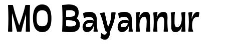 MO Bayannur шрифт