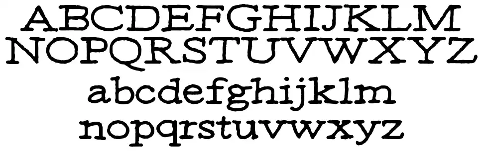 Moa font specimens