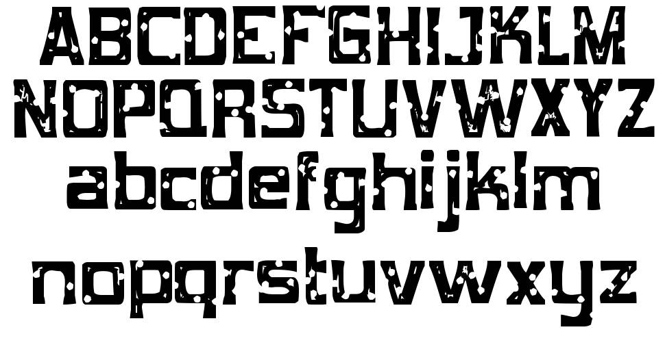 MobConcrete-Regular 字形 标本