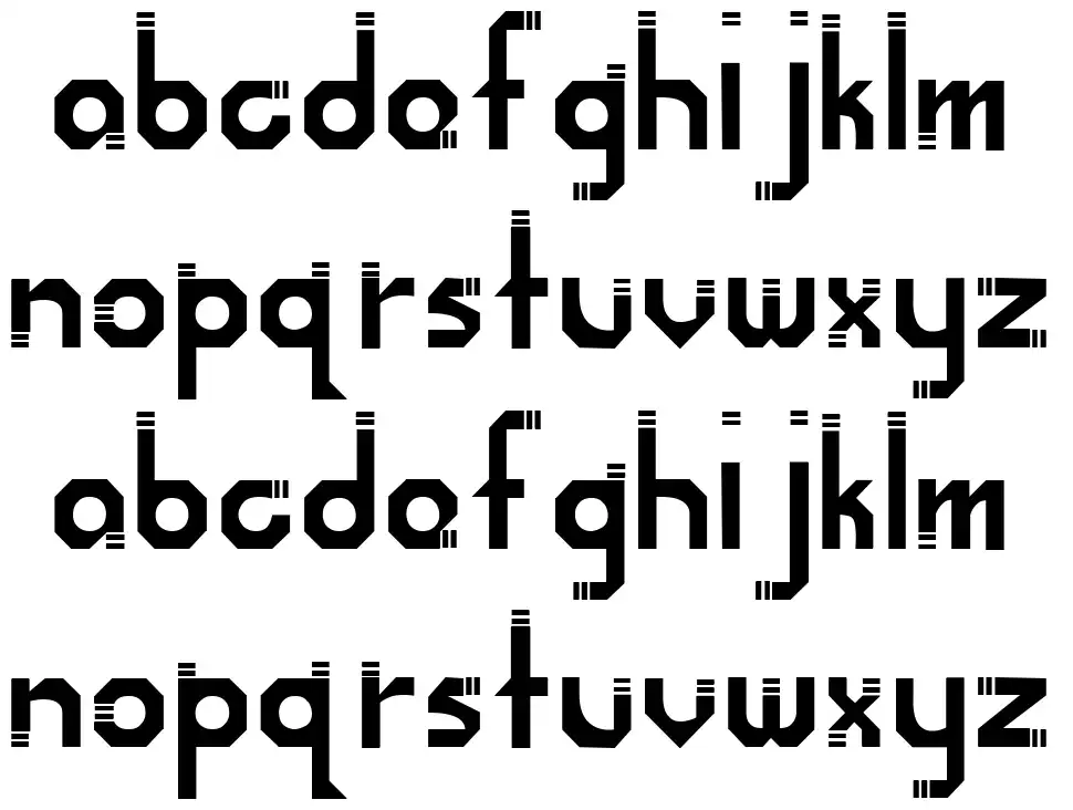 Mobio font specimens