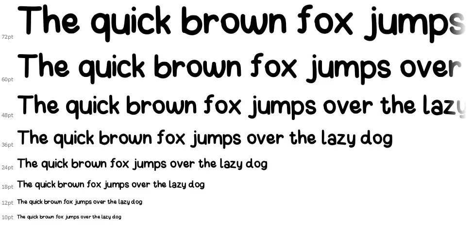 Mochihandfont waterfall