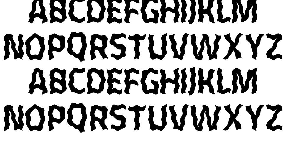 Mockofun Wavy font specimens