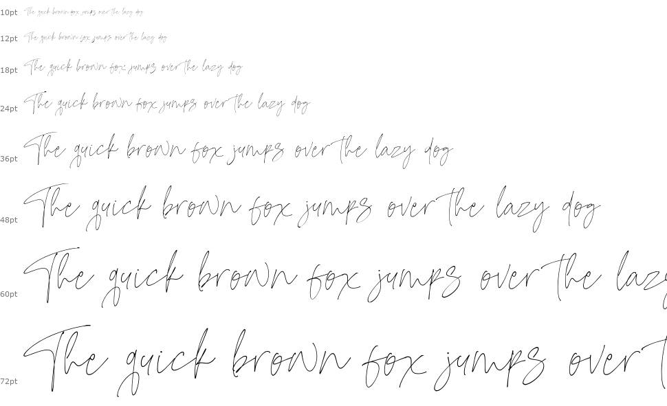 Mode Style Script font Şelale