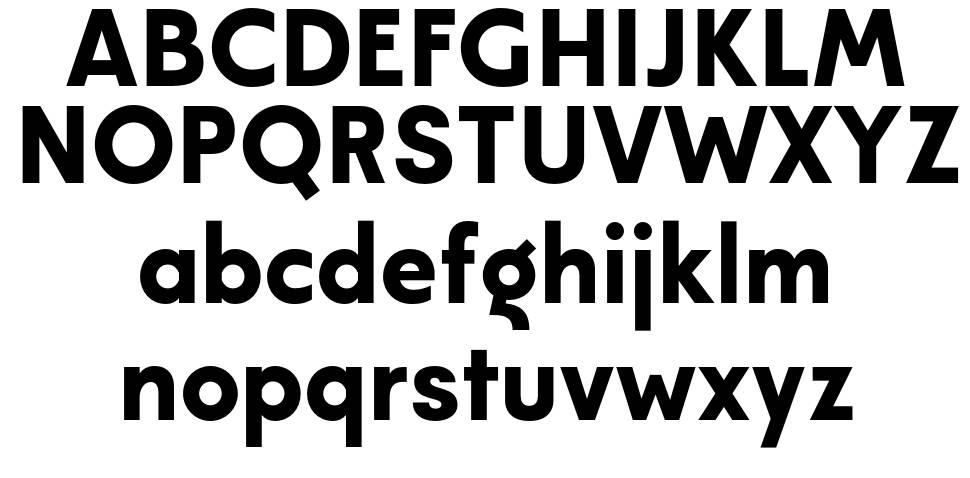 Modeco font specimens