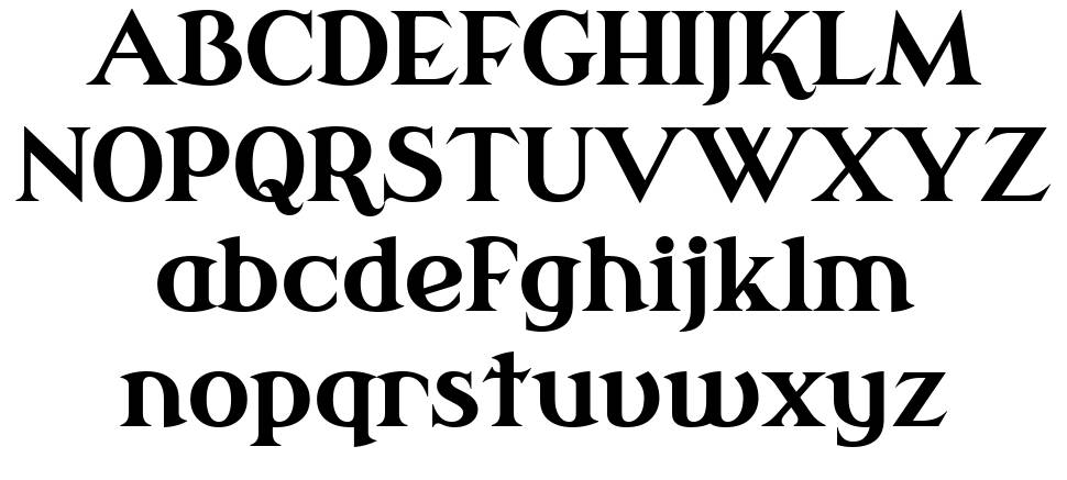 Modern Antiqua font specimens