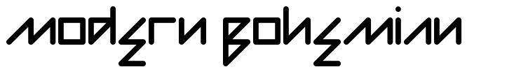 Modern Bohemian 字形