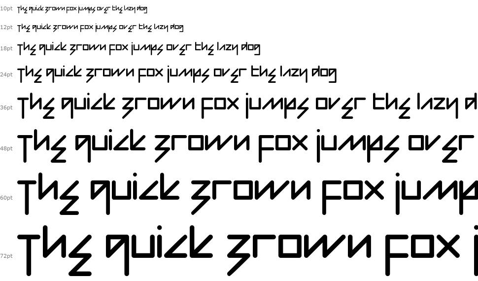 Modern Bohemian font Şelale