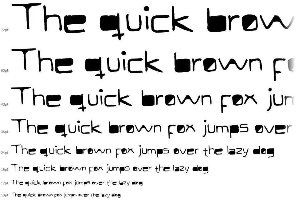 Modern Curvefont waterfall