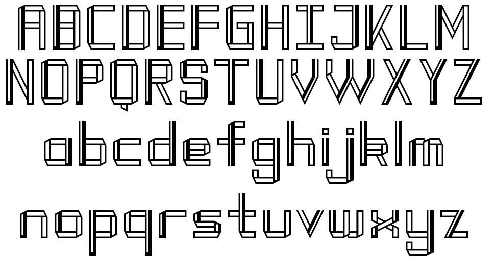 Modern Fold 字形