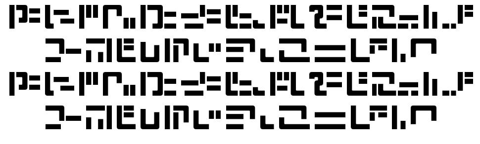 Modern Iaconic písmo Exempláře