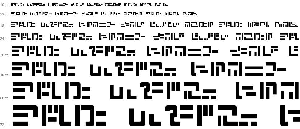 Modern Iaconic písmo Vodopád