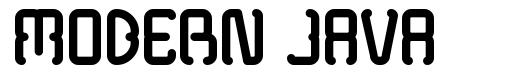 Modern Java font