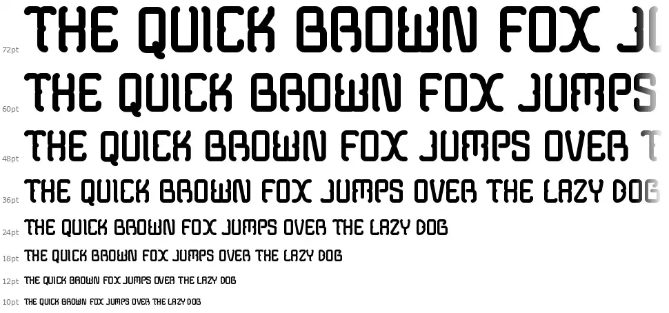 Modern Java font Waterfall