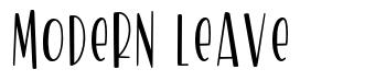 Modern Leave font
