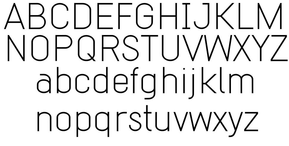 Modern Mono font specimens