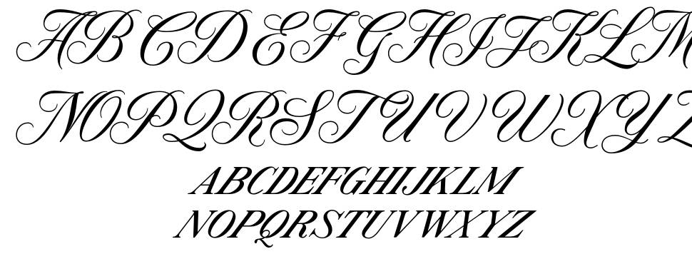 Modern Prestige font specimens
