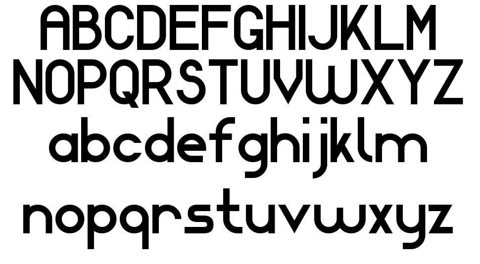 Modern Sans Serif 7 字形 标本