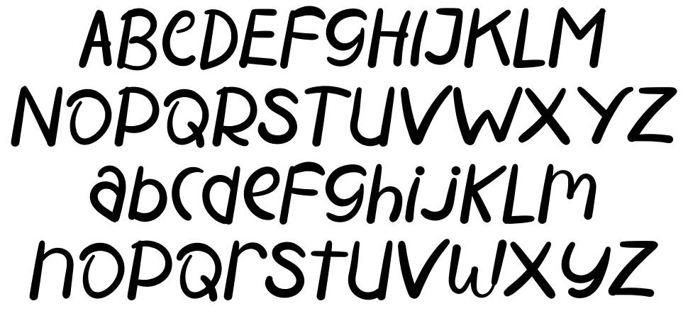 Modern School font specimens