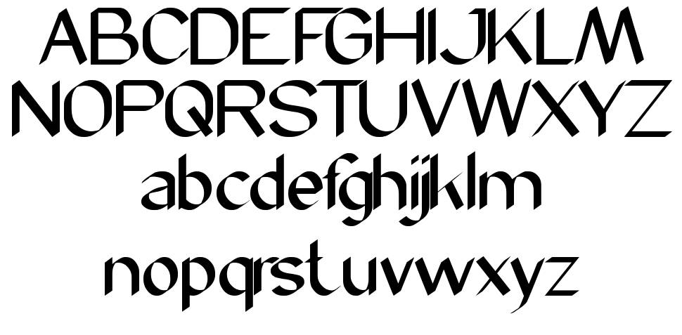Modern Script font specimens