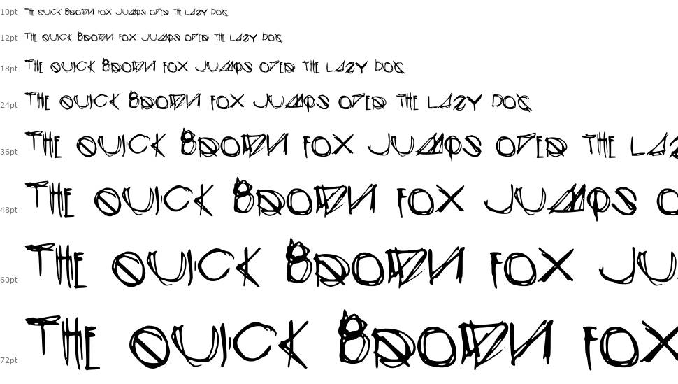 Modern Sketch font Şelale