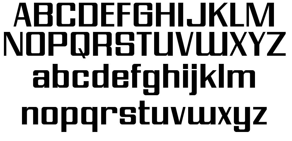 Modern Vision font specimens