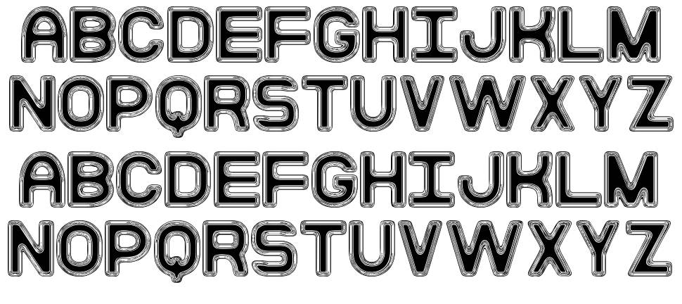 Moderna Disco St font specimens