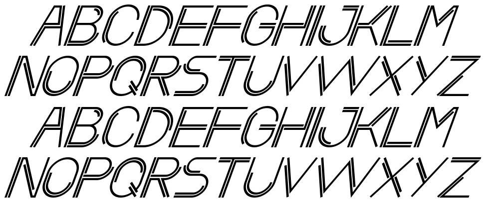 Modernise font specimens